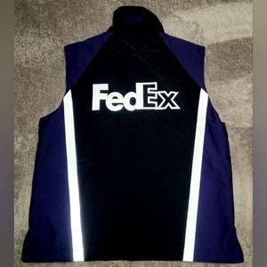 NEW Fedex L Courier Cargo Vest Jacket Mens Womens Unisex Reflective Pockets NICE
